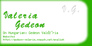 valeria gedeon business card